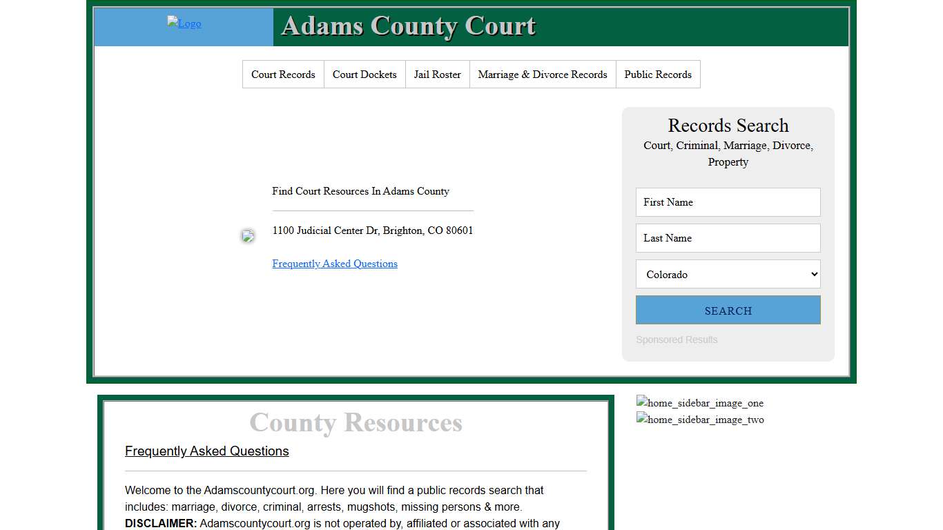 Adams County Court | County Court Records