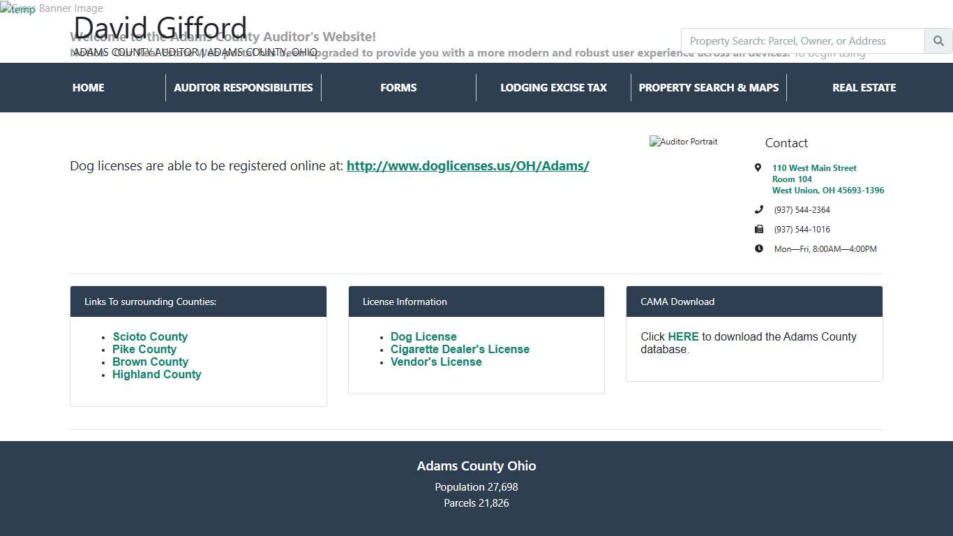 Adams County Auditor - Adams County Auditor's Office